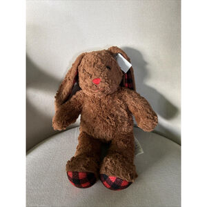 Build a bear rabbit with black and red ears